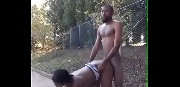  Nigeria guy fucking outdoor